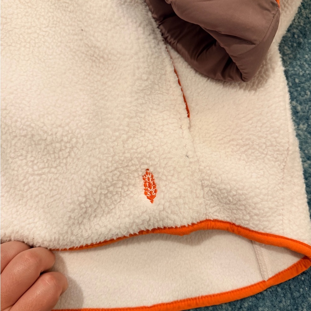 Free People Movement Fleece Jacket with Orange Trim - Picture 3 of 3